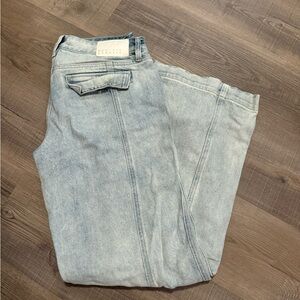 Pacsun Pacific Sunwear Casey Low Rise Baggy Women’s Blue Jeans